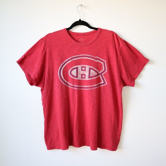 Vintage Canadiens Red T Shirt, 47 Brand , Size L - Picture 1 of 8